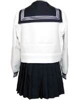 東京女学館高等学校タイプ制服(セーラー服・後ろ)